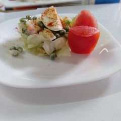 A picture of Egg russian salad.