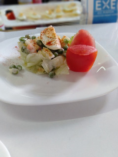 A picture of Egg russian salad.