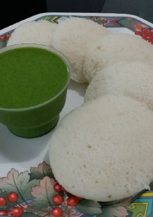 A picture of Instant Rice Idli.
