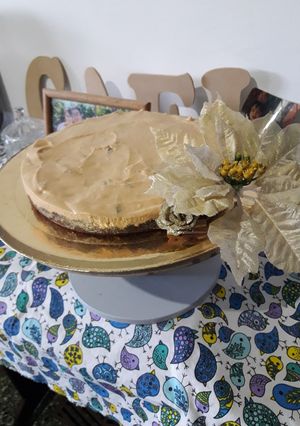 Una foto de Cheesecake dulce de leche fácil
