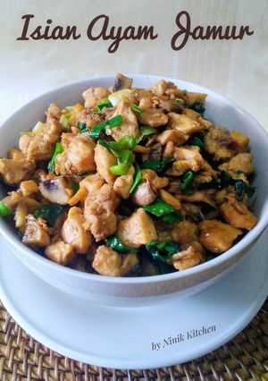 Foto resep Isian Ayam Jamur untuk Bacang