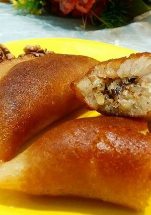 صورة لوصفة قطايف بحشوة الجوز بالطريقة السورية