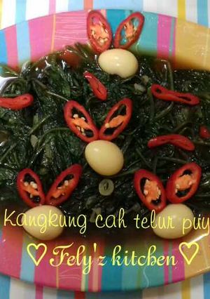 Foto resep Kangkung cah telur puyuh