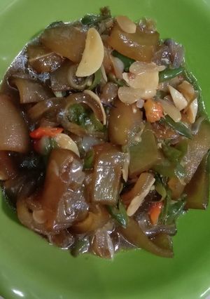 Foto resep Oseng/Tumis kikil cabai hijau