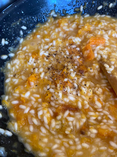 Una foto de Risotto de calabaza