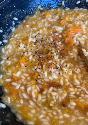 Una foto de Risotto de calabaza