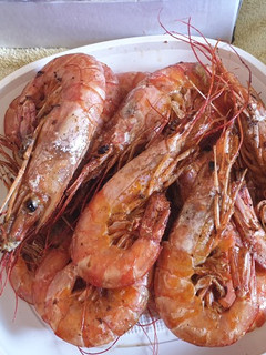 Una foto de Gambones a la plancha