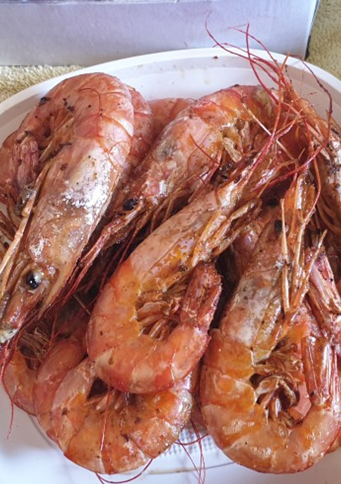 Una foto de Gambones a la plancha