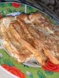 Toasted bread with egg