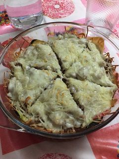 Una foto de Lasaña de carne y verduras