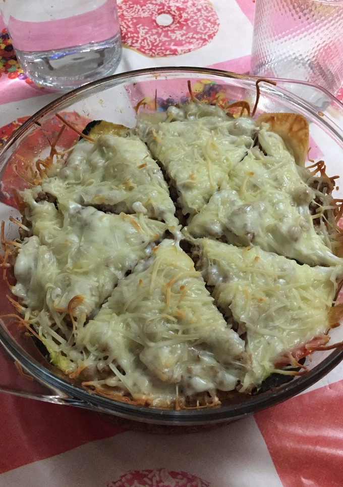 Una foto de Lasaña de carne y verduras