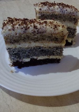Csíkos süti recept fotója
