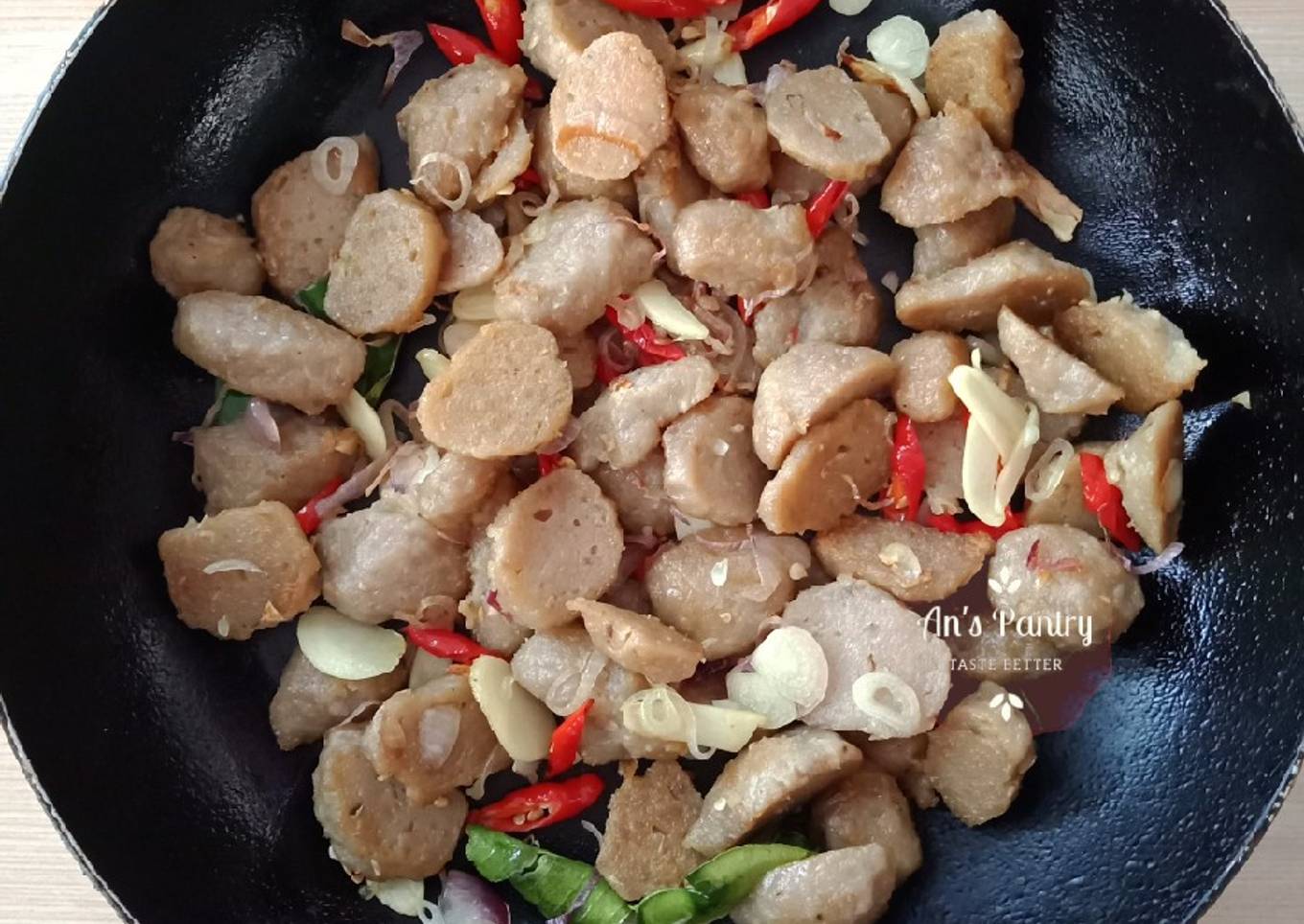 Tumis Bakso Sapi ala Emak