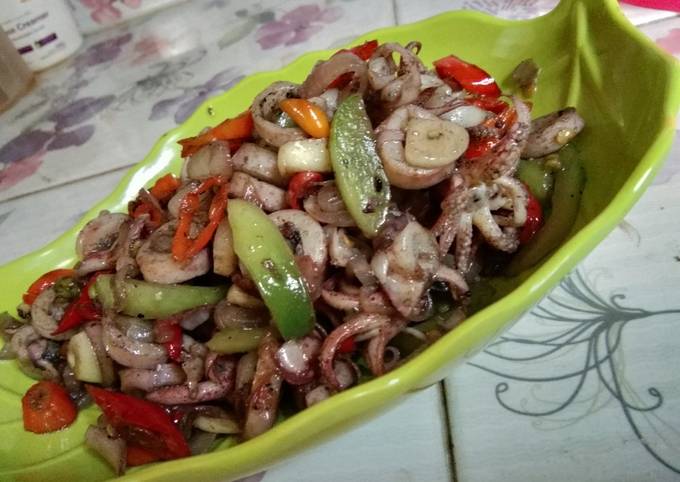 Resep Tumis Cumi Asin Pedas Oleh Fitria Ag Cookpad