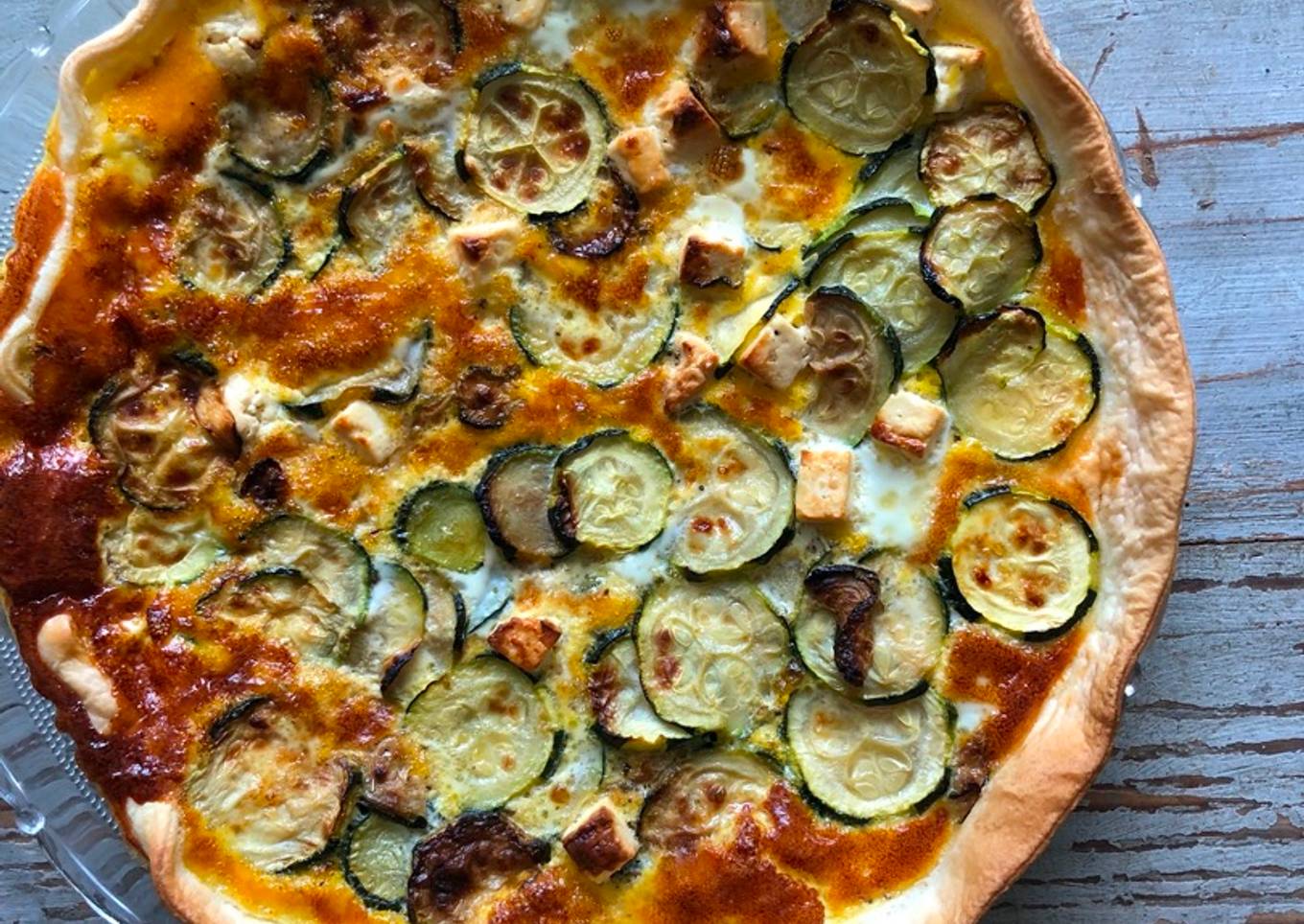 Quiche courgettes et feta