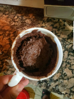 Una foto de Mug cake (torta de taza en microondas)