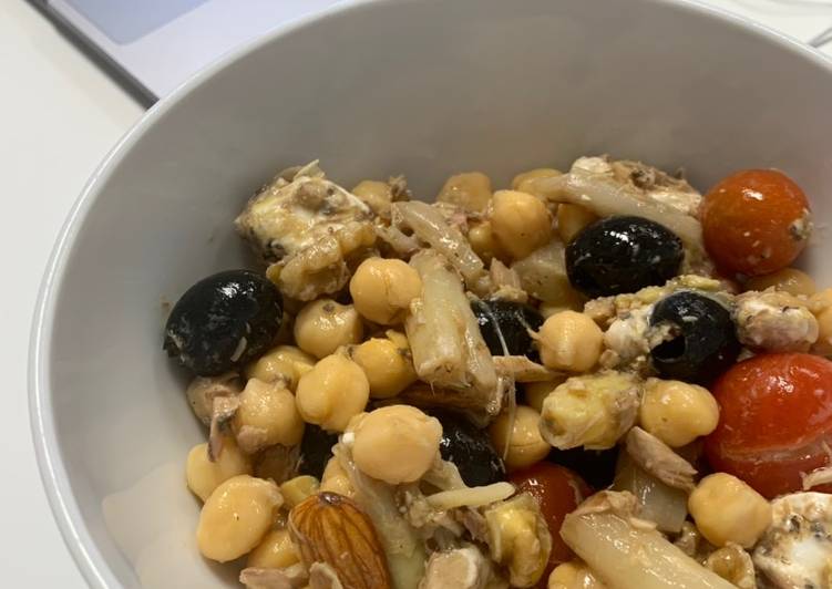 Ensalada de garbanzos para tupper
