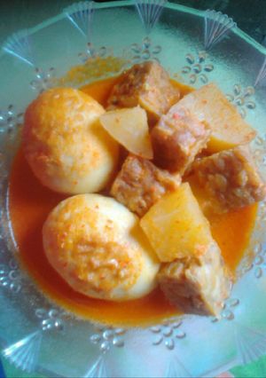 Foto resep Kari Tempe kentang telur
