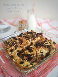 Foto resep Pudding Roti Tawar Pisang Meisis
