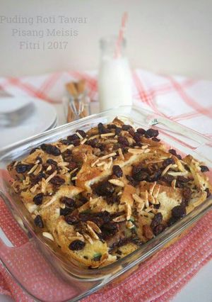 Foto resep Pudding Roti Tawar Pisang Meisis