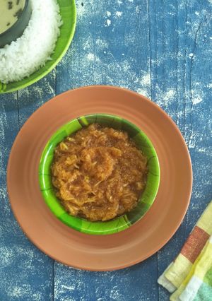 A picture of KAIRI PACHADI (Sweet And Sour Raw Mango Side Dish).