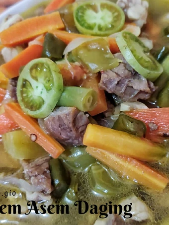Langkah Gampang Menyiapkan Resep Asem Asem Daging Sapi yang Enak