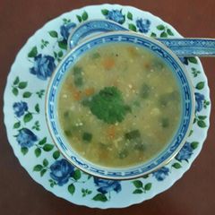 A picture of Corn soup.
