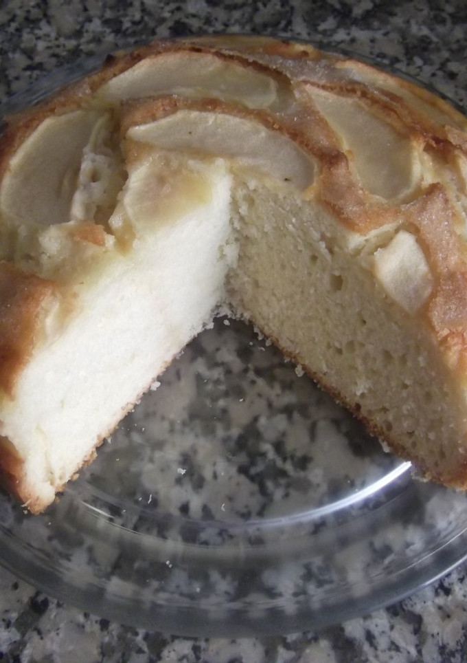 Una foto de Bizcocho con manzana