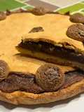 Crostata amaretti e crema di marroni
