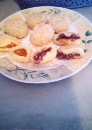 Nutellás és baracklekváros gombócok recept fotója