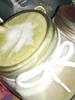 A picture of Matcha green tea.