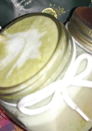 A picture of Matcha green tea.