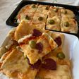 Pizza con harina leudante