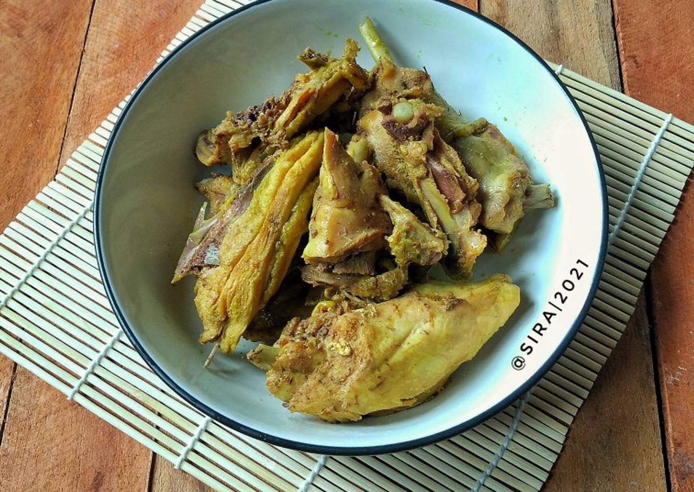 Ungkep Ayam Kampung (untuk Soto)