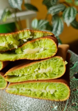 Foto resep Martabak Lipat Pandan Keju