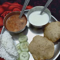 A picture of Navratri special thali.