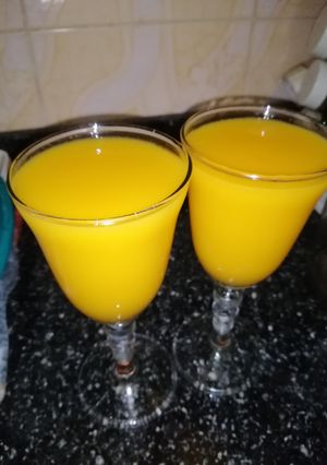 صورة لوصفة عصير مانجو 🥭❤