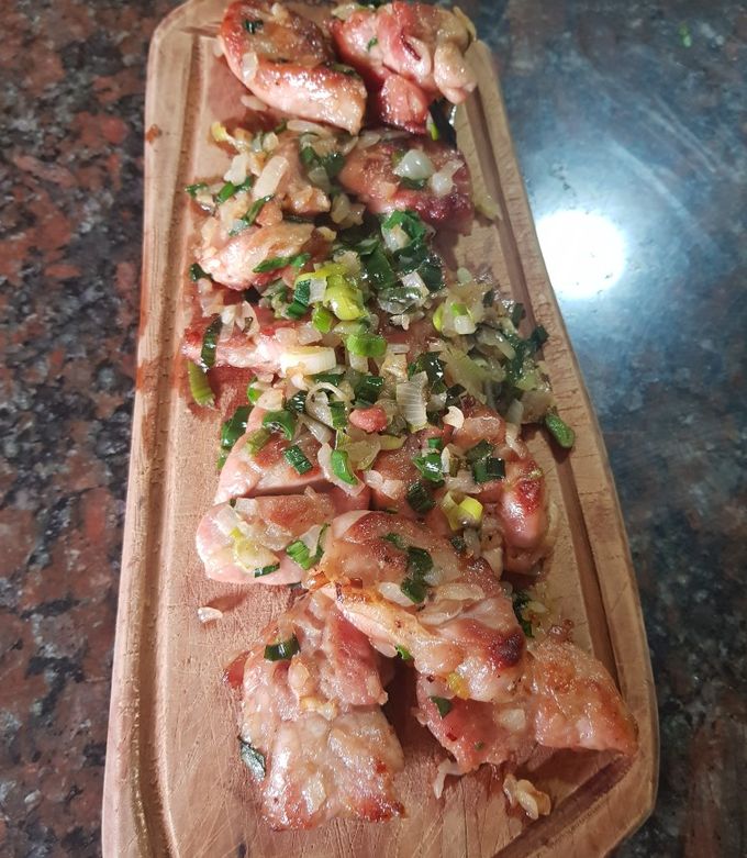 Una foto de Mollejas crocantes al vino blanco