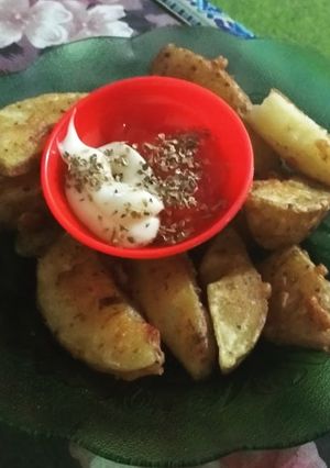 Foto resep Fried Potato Wedges gampang
