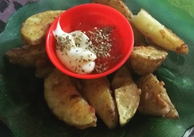 Cara Gampang Membuat Fried Potato Wedges gampang yang Menggugah Selera