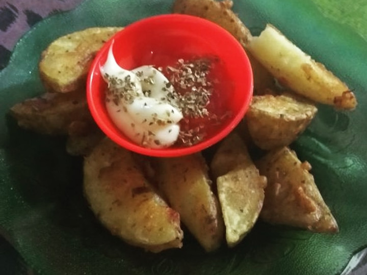 Cara Gampang Membuat Fried Potato Wedges gampang yang Menggugah Selera