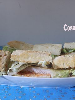 Una foto de Bocadillo de panga rebozada