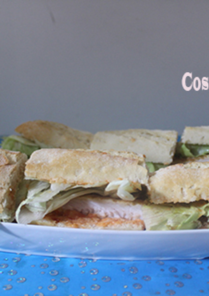 Una foto de Bocadillo de panga rebozada