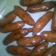 Fried sausages