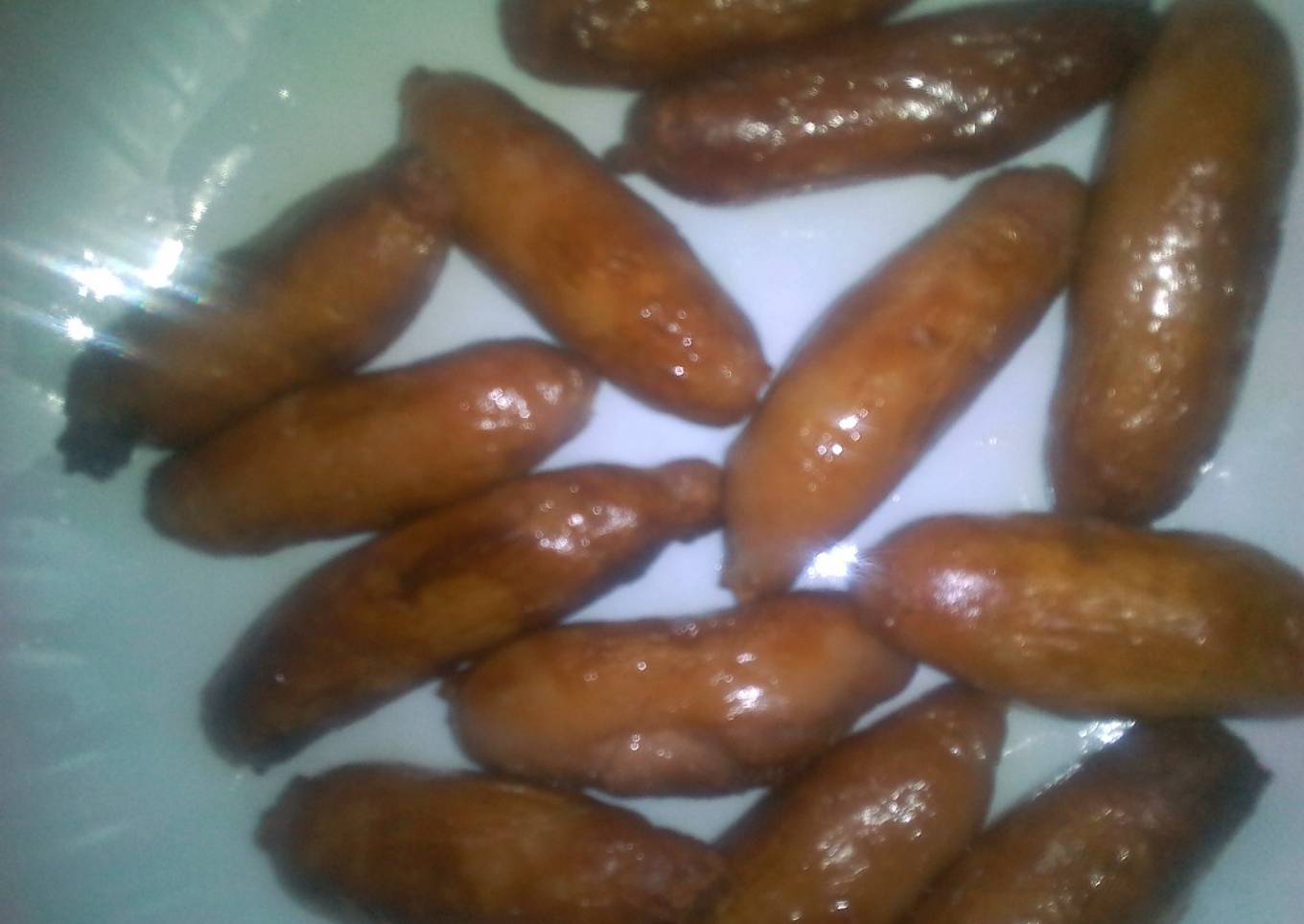 Fried sausages