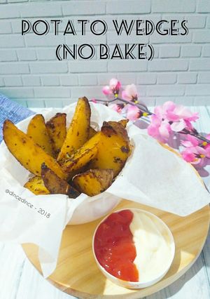 Foto resep Potato Wedges Simple (No bake no oven)