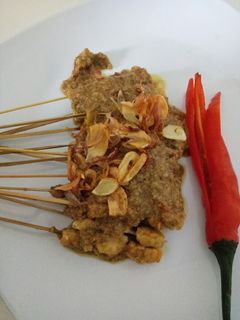 Foto resep Sate tempe bumbu kacang