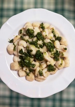 Una foto de Ñoquis del 29 (de ricotta con pesto!)