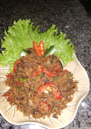 Foto resep Daging sapi serundeng
