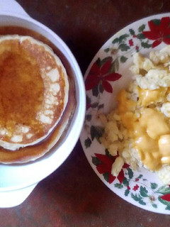 Una foto de Revoltillo con pancakes